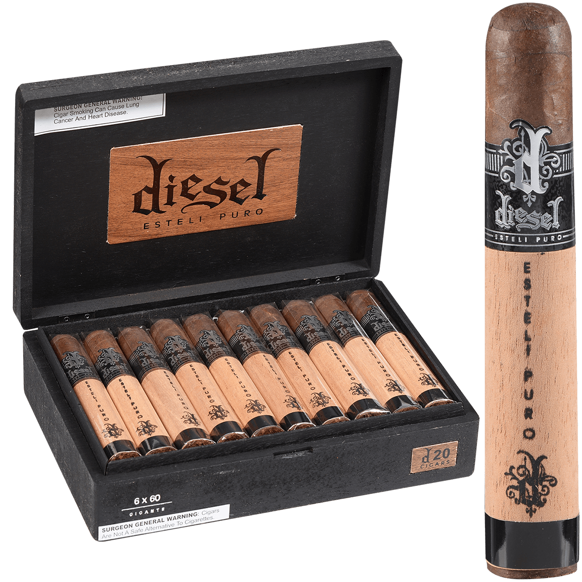 Diesel Esteli Puro Gigante 20 Ct. Box 6.00X60