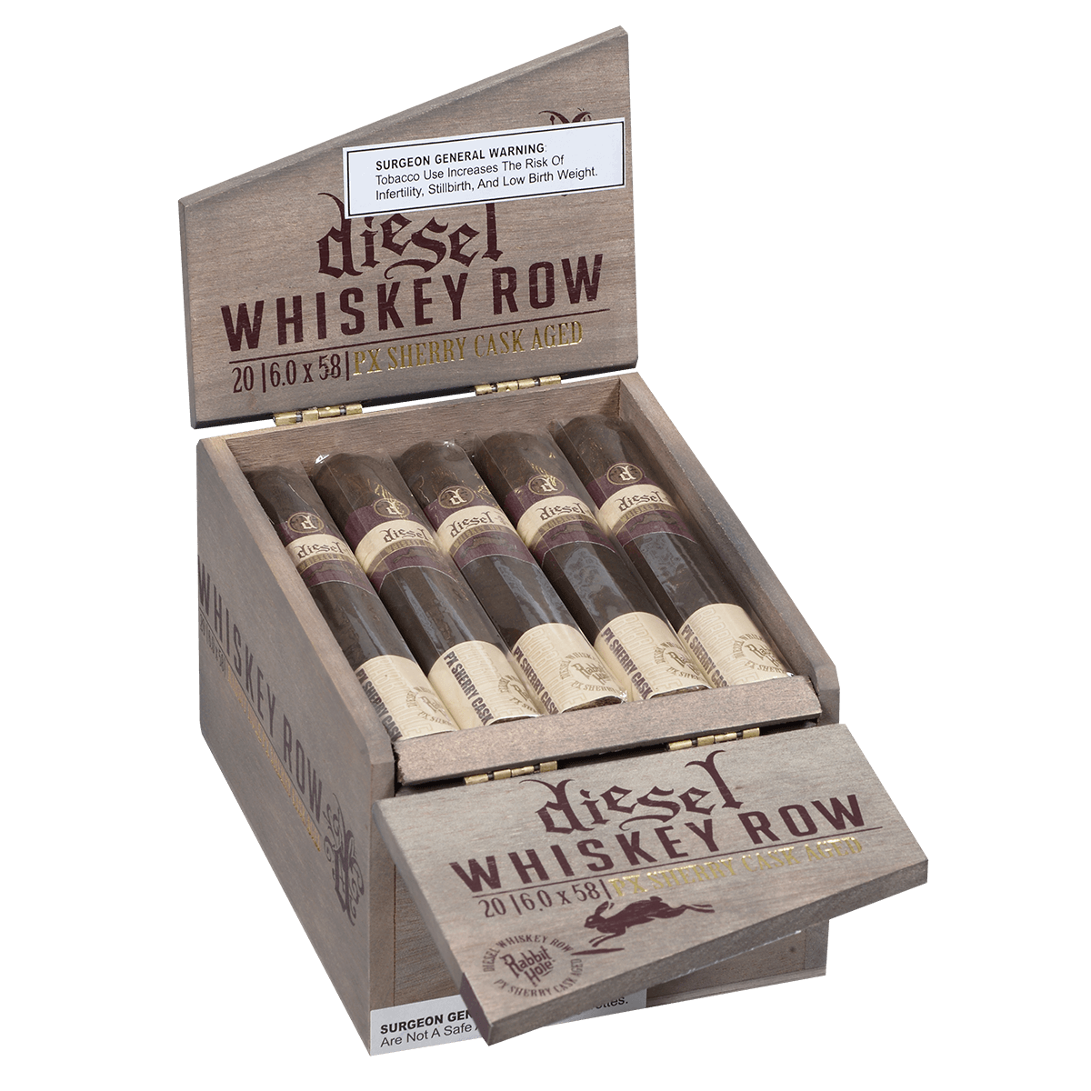 Diesel Whiskey Row Sherry Cask Gigante 20 Ct. Box 6.00X58