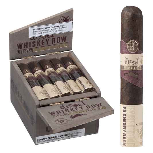 Diesel Whiskey Row Sherry Cask Robusto 20 Ct. Box 5.00X52