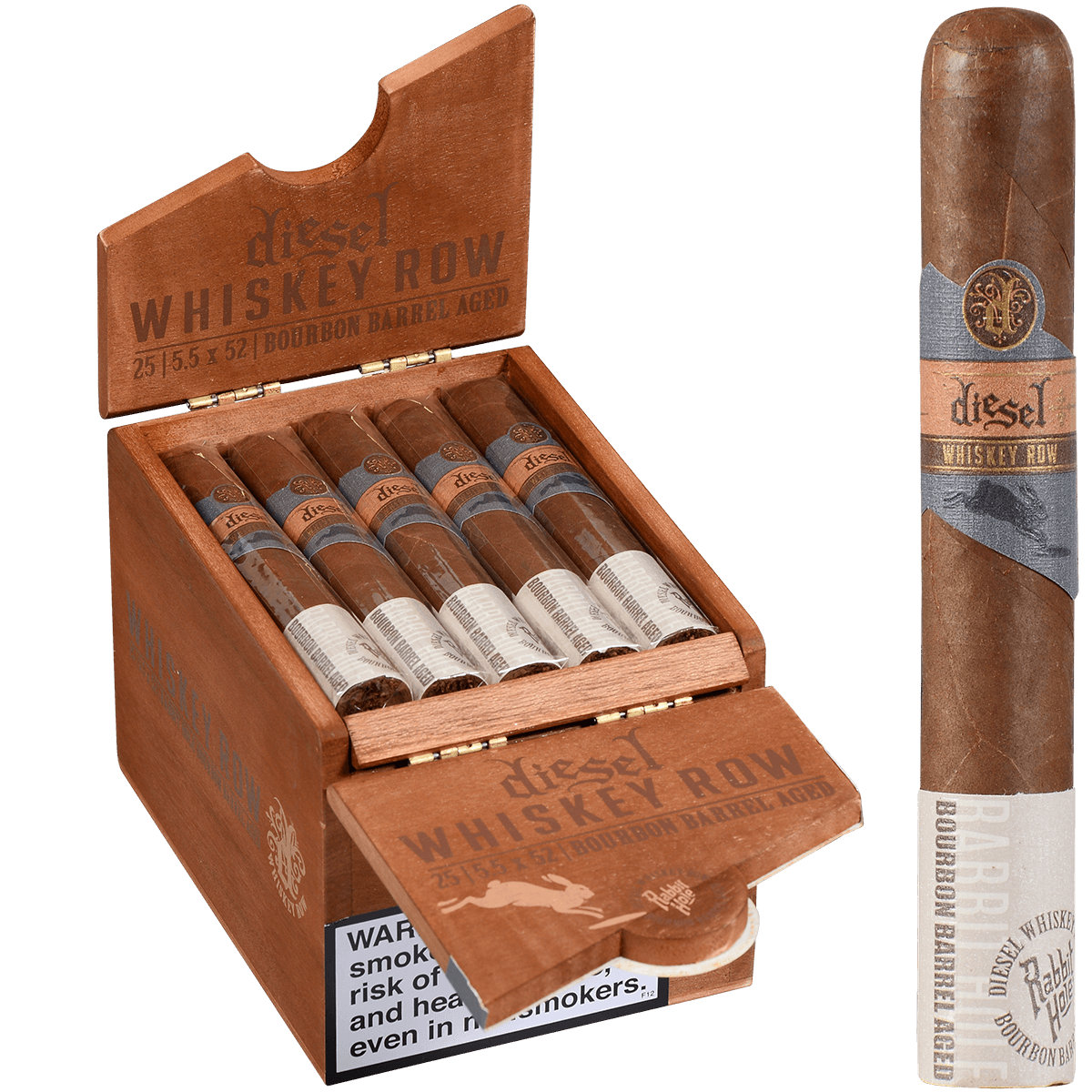 Diesel Whiskey Row Robusto 25 Ct. Box 5.50X52