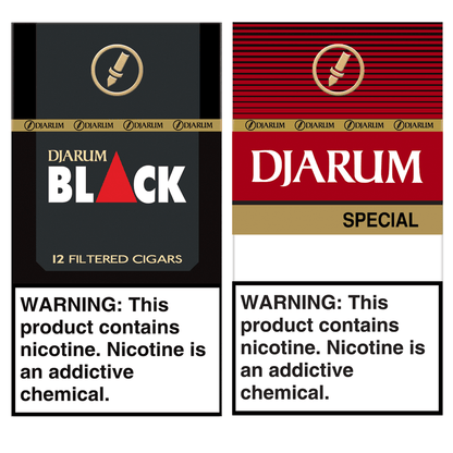 Djarum Prepacked Acrylic Display Black, Special, Ruby, Ivory