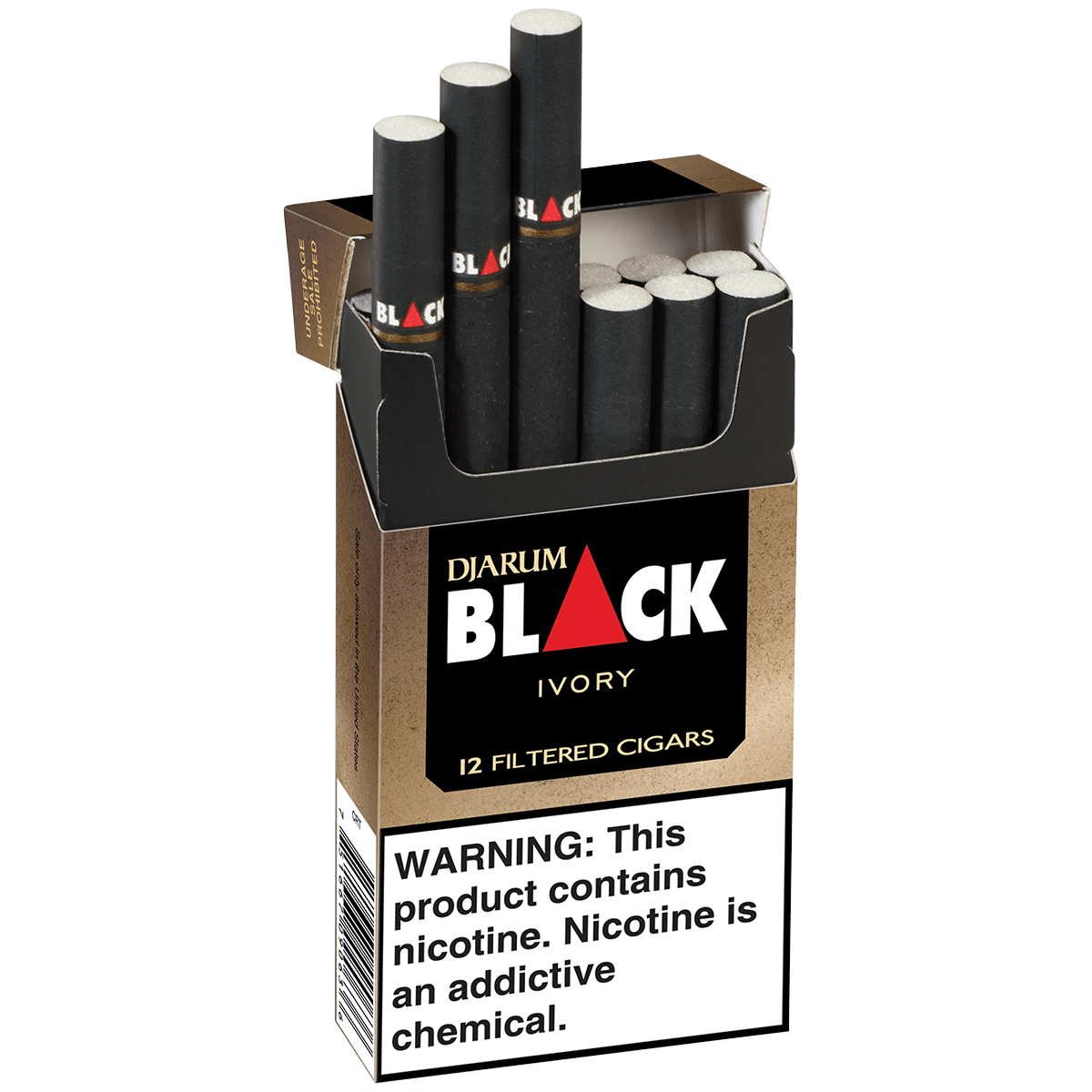 Djarum Cigars Black Ivory Filtered 10/12 Pack