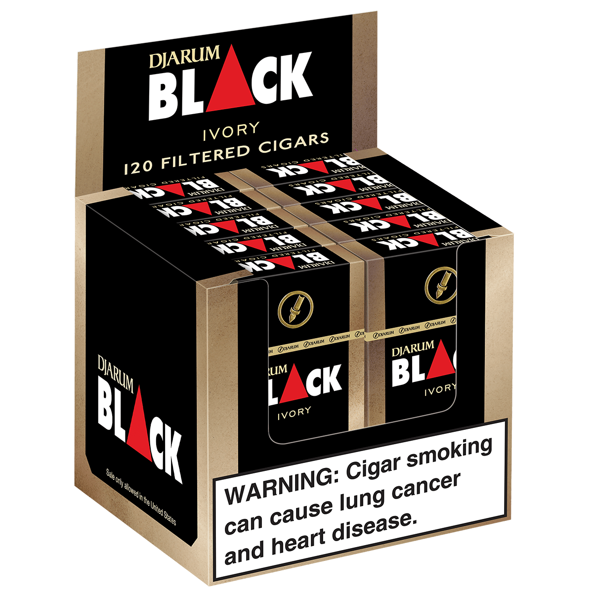 Djarum Cigars Black Ivory Filtered 10/12 Pack