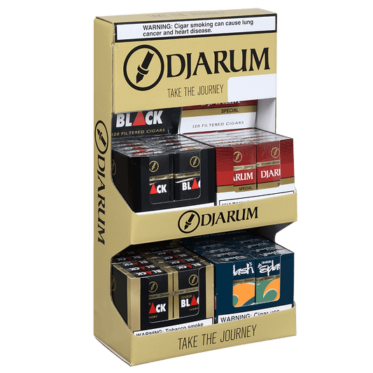 Djarum Cigars Pre-Pack Display Corrugated Black,Splash,Ivory,Special