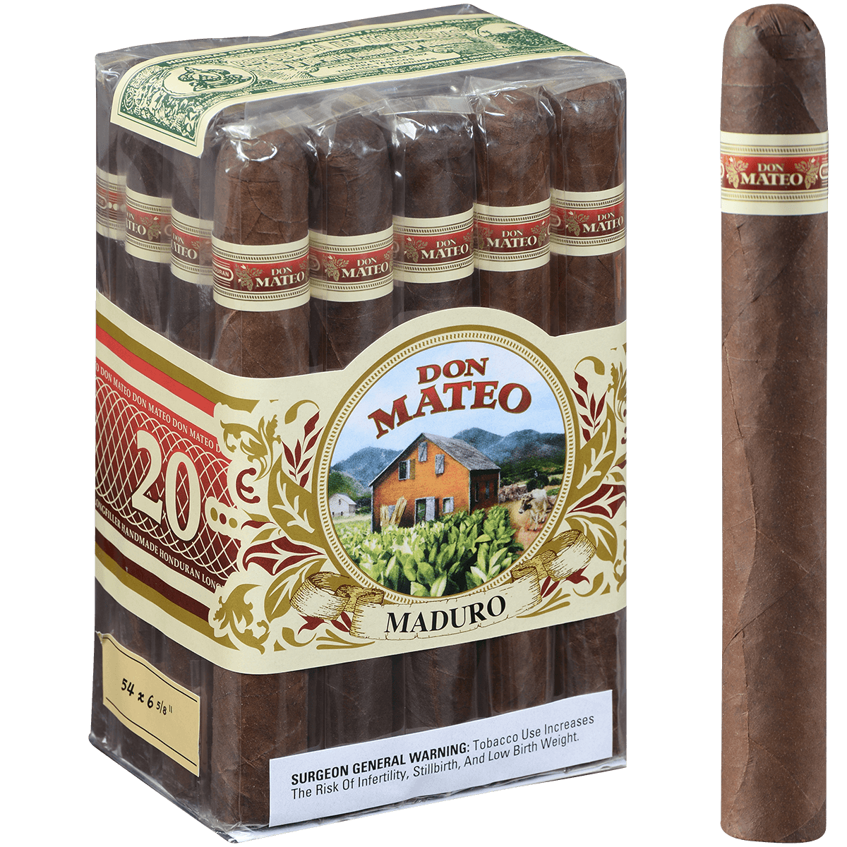 Don Mateo Maduro #11 20 Ct. Bundle 6.63X54