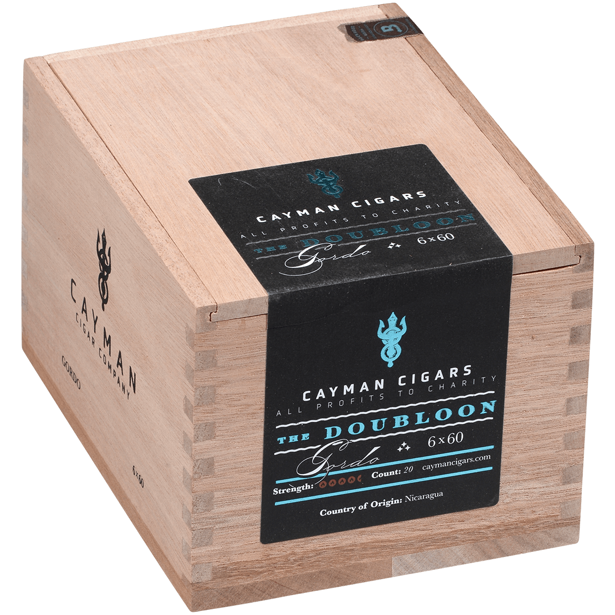 Cayman Cigars Doubloon Gordo 20 Ct. Box 6.00X60