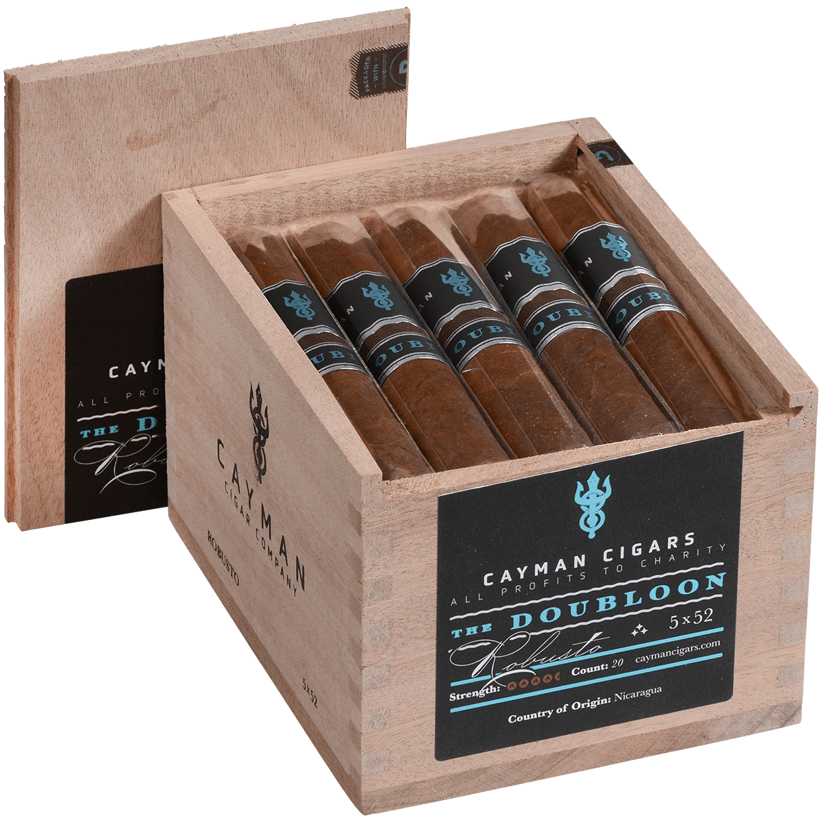 Cayman Cigars Doubloon Robusto 20 Ct. Box 5.00X52