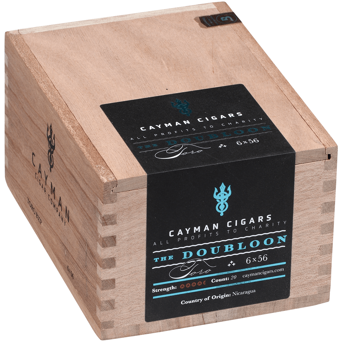 Cayman Cigars Doubloon Toro 20 Ct. Box 6.00X56