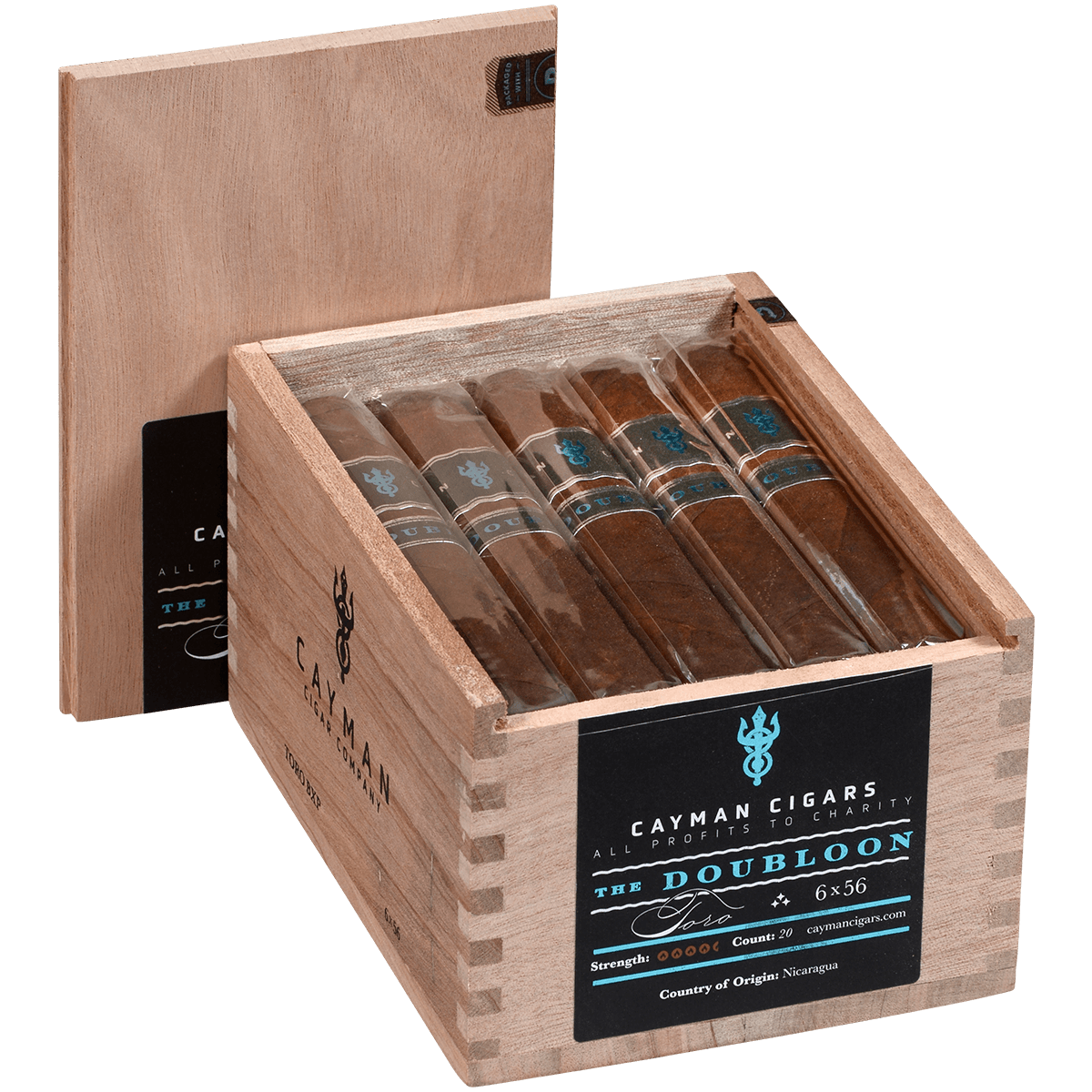 Cayman Cigars Doubloon Toro 20 Ct. Box 6.00X56