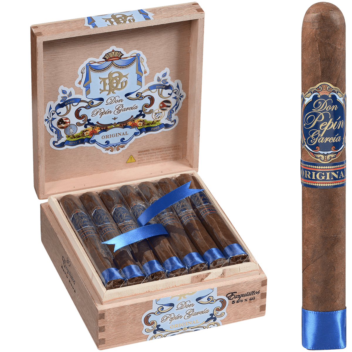 Don Pepin Garcia Blue Original Exquisitos 20Ct Box 5 5/8X46