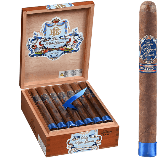 Don Pepin Garcia Blue Original Delicias Churchill 20 Ct. Box 7.00X50