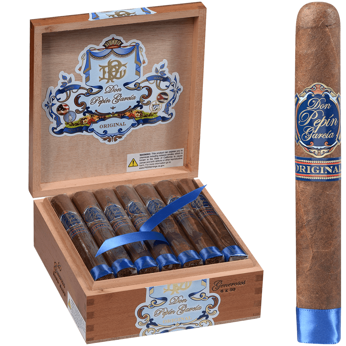 Don Pepin Garcia Blue Original Generosos Toro 20 Ct. Box 6.00X50
