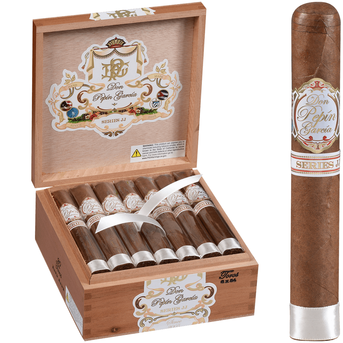 Don Pepin Garcia White Series Jj Toro Natural 20 Ct. Box 6.00X54