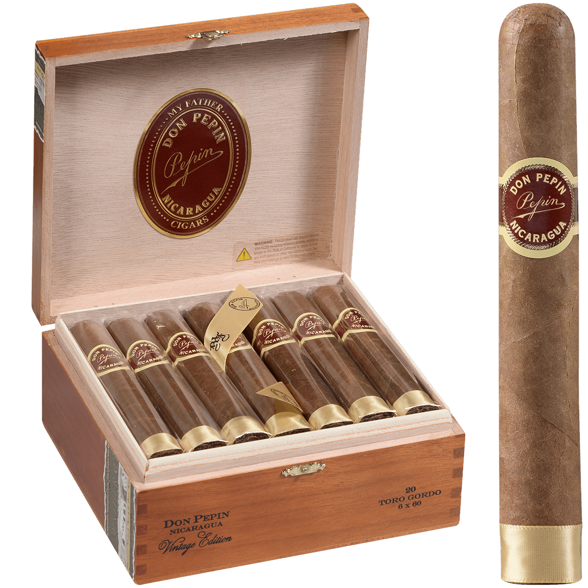 Don Pepin Vintage Edition Toro Gordo 20 Ct. Box 6.00 X 60