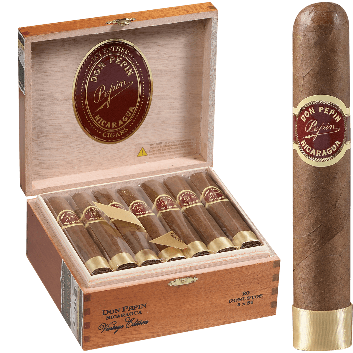 Don Pepin Vintage Edition Robusto 20 Ct. Box 5.00 X 54