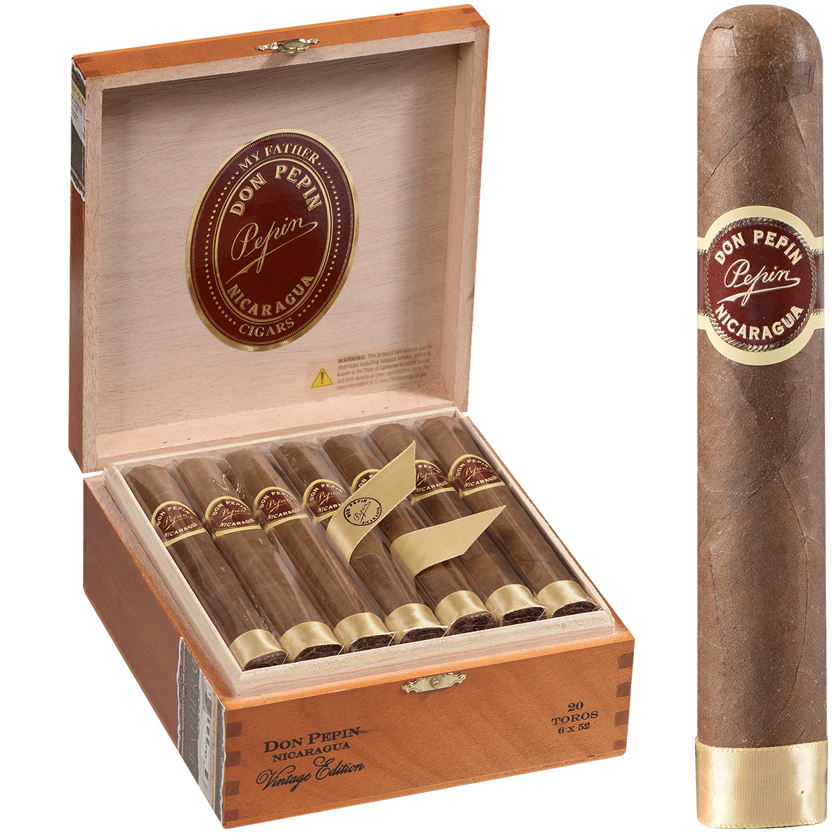 Don Pepin Vintage Edition Toro 20 Ct. Box 6.00 X 52