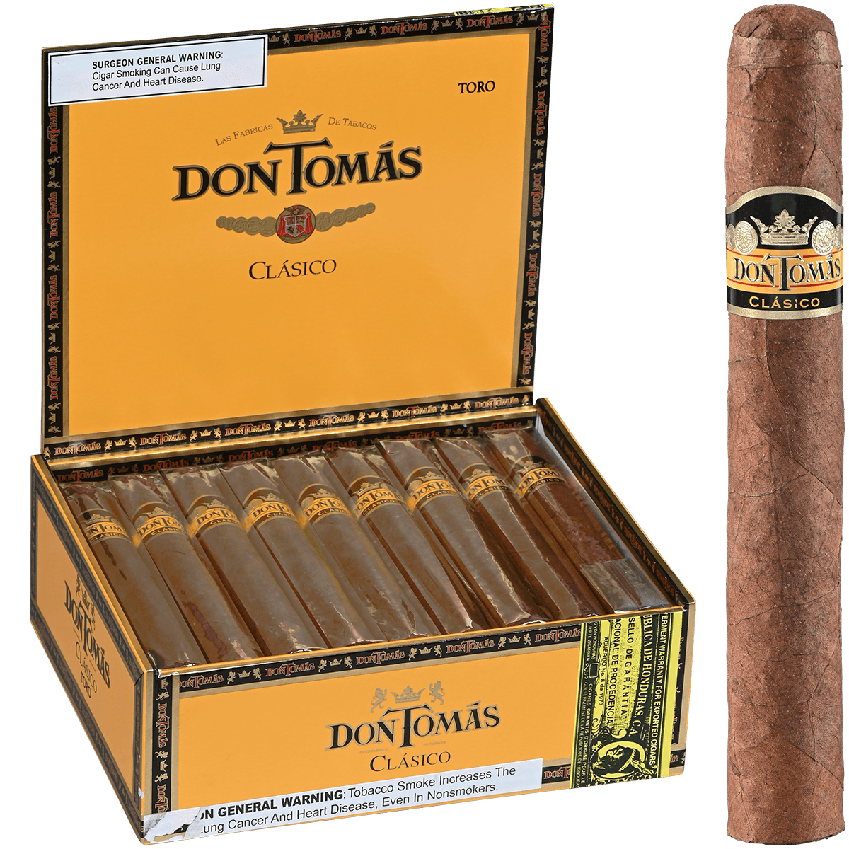 Don Tomas Clasico Toro 25 Ct. Box 6.00X54