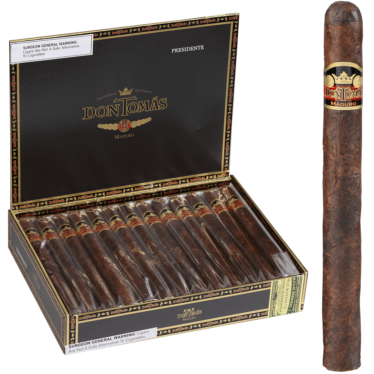 Don Tomas Maduro Presidente 25 Ct. Box 7.50X50