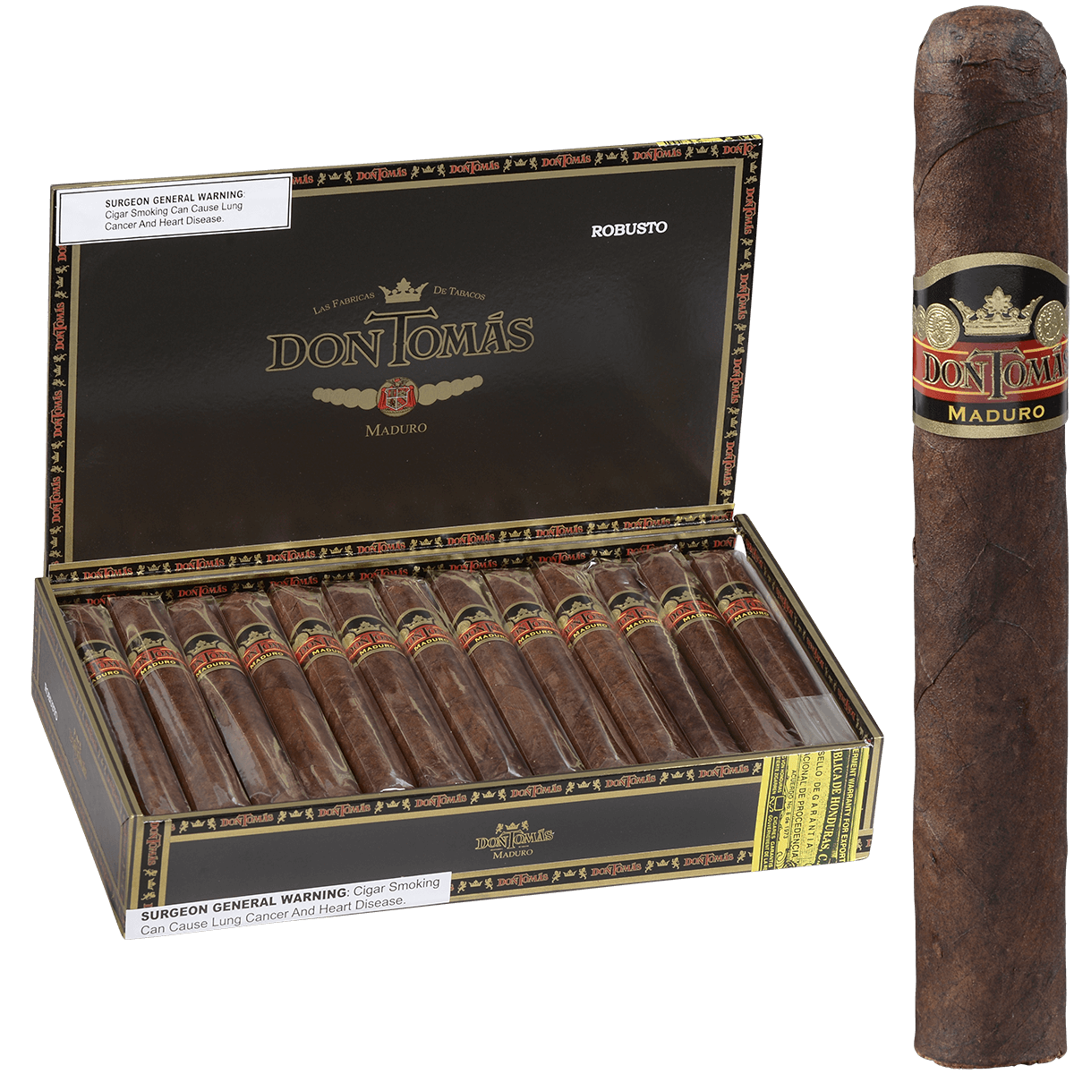 Don Tomas Maduro Robusto 25 Ct. Box 5.50X50