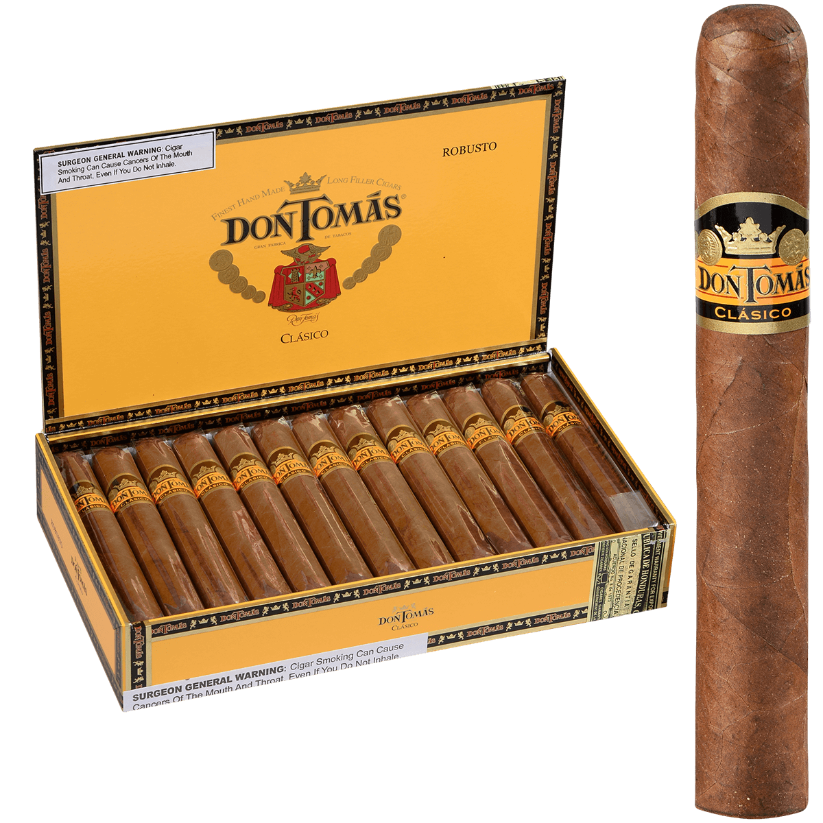 Don Tomas Clasico Robusto Natural 25 Ct. Box 5.50X50
