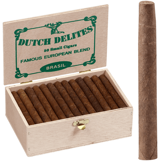 Dutch Delites Classic Cigarillos Brasil 50 Ct. Box 3.25X20