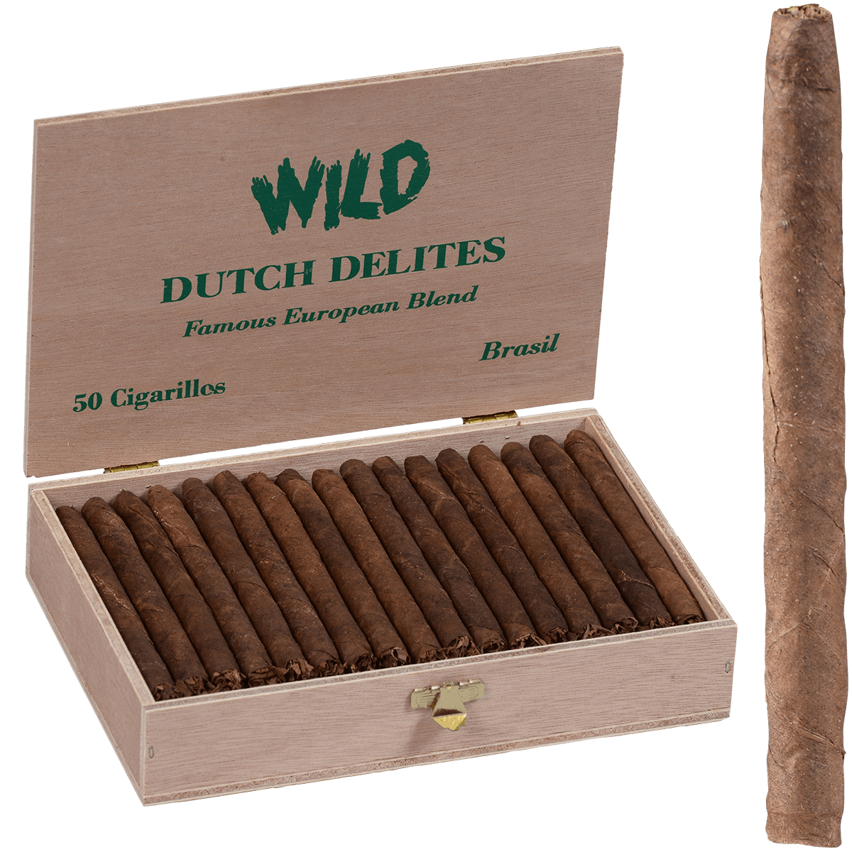 Dutch Delites Wild Cigarillos Brasil 50 Ct. Box 4.00X22
