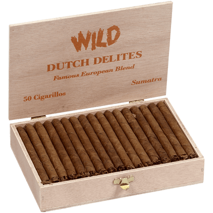 Dutch Delites Wild Cigarillos Sumatra 50 Ct. Box 4.00X22