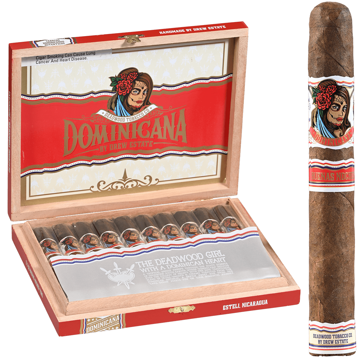 Deadwood Dominicana Buenas Noches Toro 10Ct Box 6X50