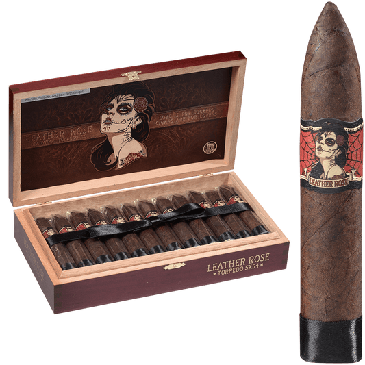 Deadwood Leather Rose Torpedo 24 Ct. Box 5.00X54