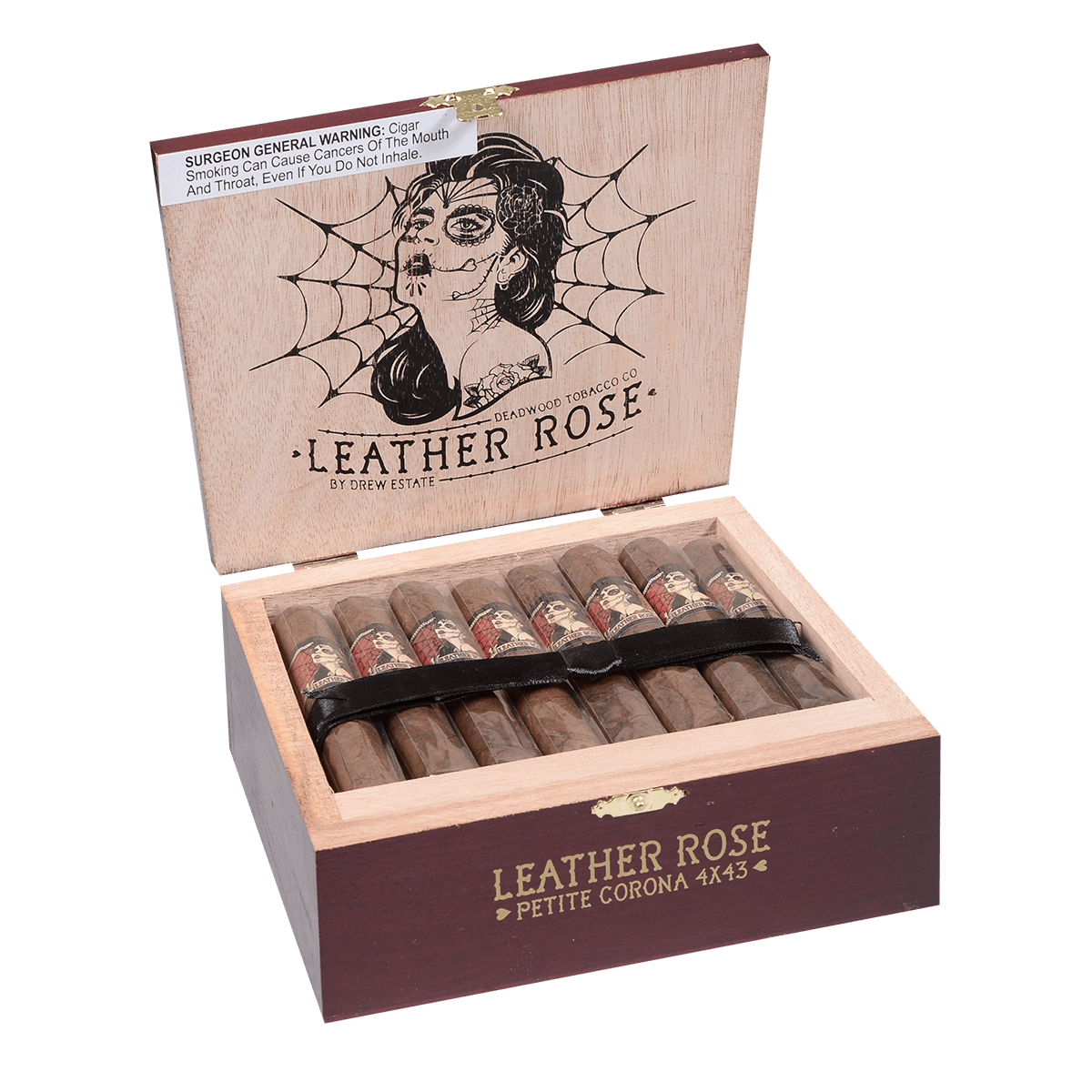Deadwood Leather Rose Petite Corona 24 Ct Box 4.00X43