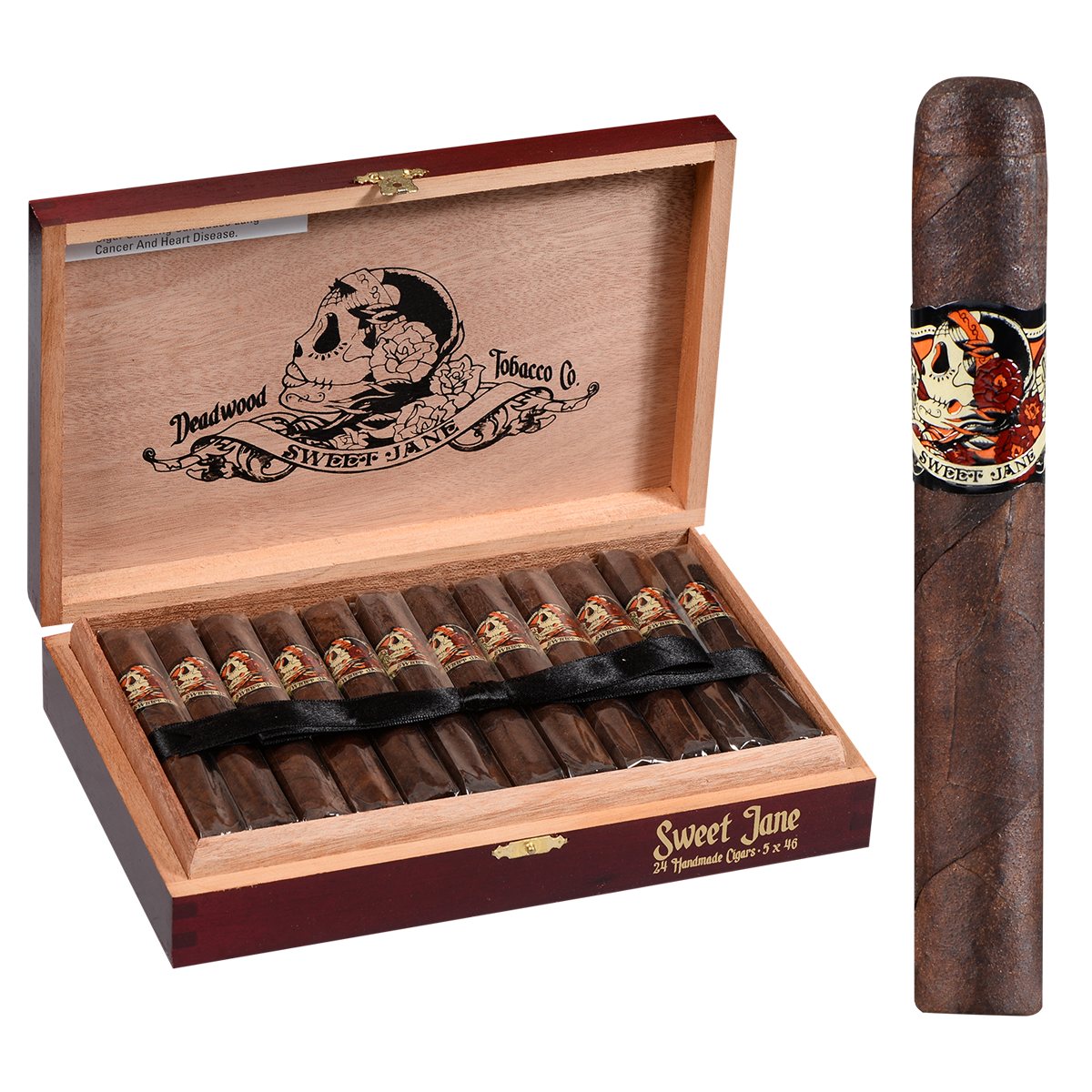 Deadwood Sweet Jane Corona 24 Ct. Box 5.00X46