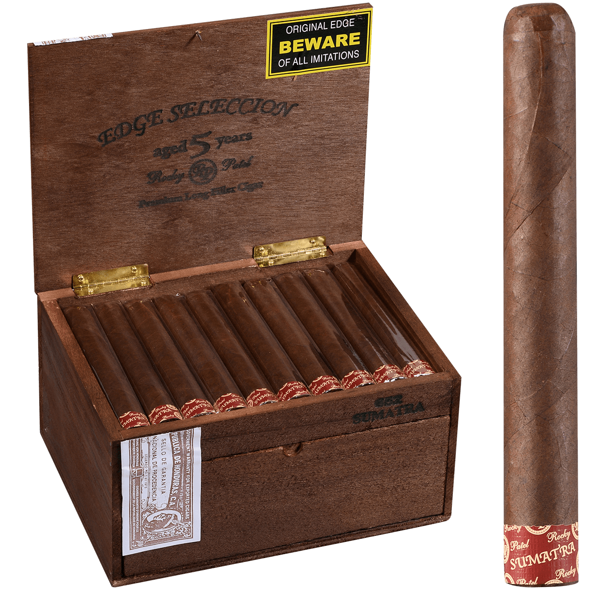 Rocky Patel Seleccion The Edge 652 Sumatra 50 Ct. Box 6.00X52