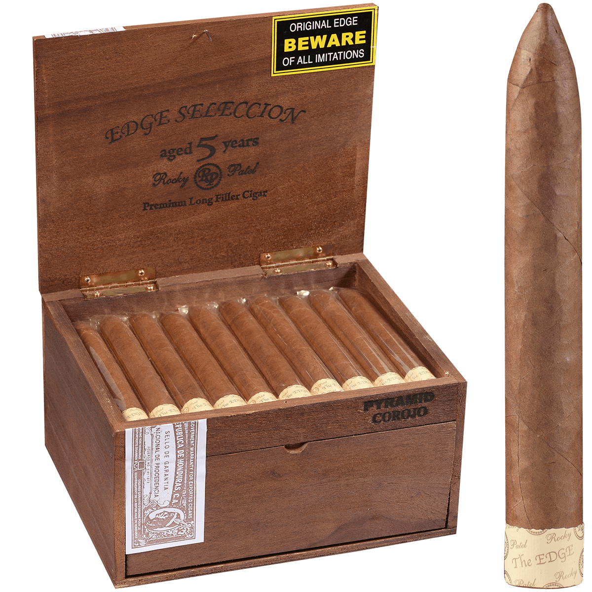Rocky Patel Seleccion The Edge Pyramid Corojo 50 Ct. Box 6.00X52