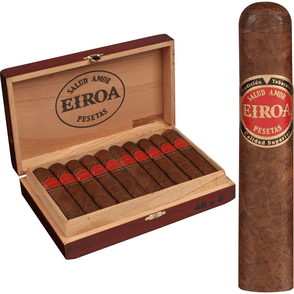 Eiroa Prensado Cbt Maduro 20 Ct. Box 4.00X48