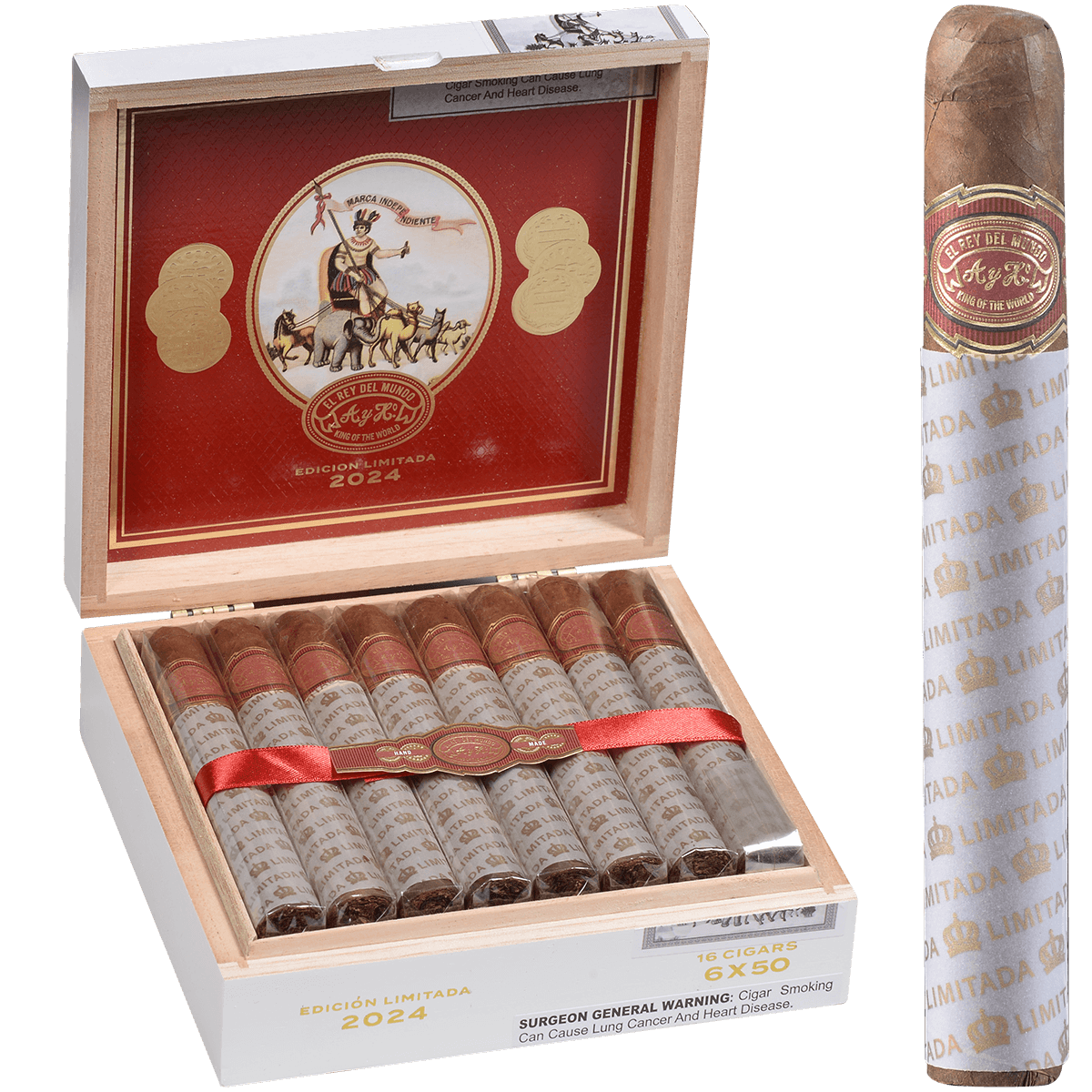 Le El Rey Del Mundo King Of The World Toro 16 Ct. 6X50 Bx