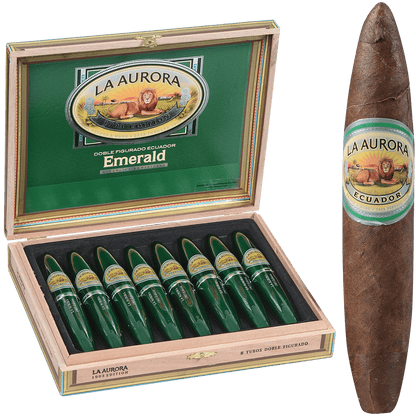 La Aurora Preferidos Emerald Tube 8Ct Box 5X54
