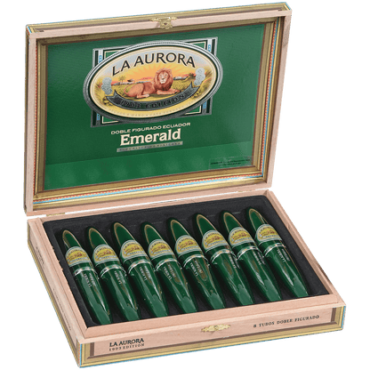 La Aurora Preferidos Emerald Tube 8Ct Box 5X54