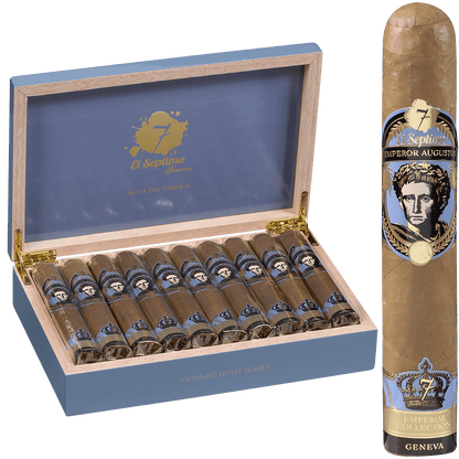 El Septimo Emperor Collection Augustus Connecticut 20Ct Bx 5.00X53
