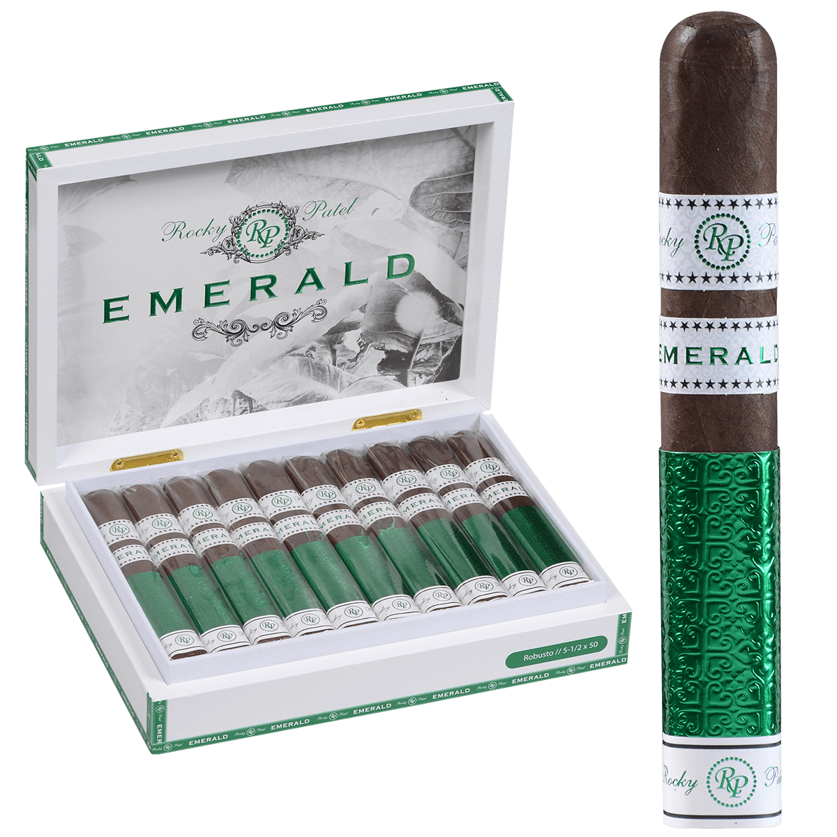 Rocky Patel Emerald Robusto Box Pressed 20 Ct Box 5.5X50