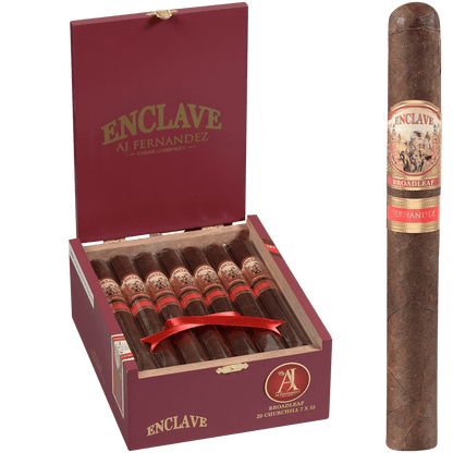 Enclave Broadleaf By Aj Fernandez Churchill 20 Ct. Box 7.00X52