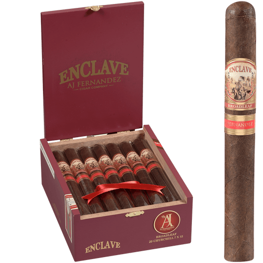Enclave Broadleaf By Aj Fernandez Churchill 20 Ct. Box 7.00X52