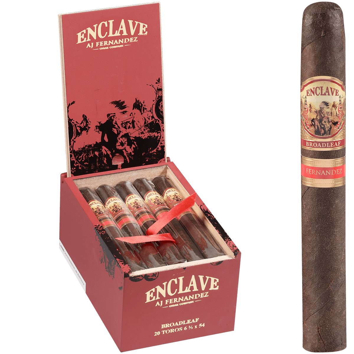 Enclave Broadleaf By Aj Fernandez Toro 20 Ct. Box 6.50X54