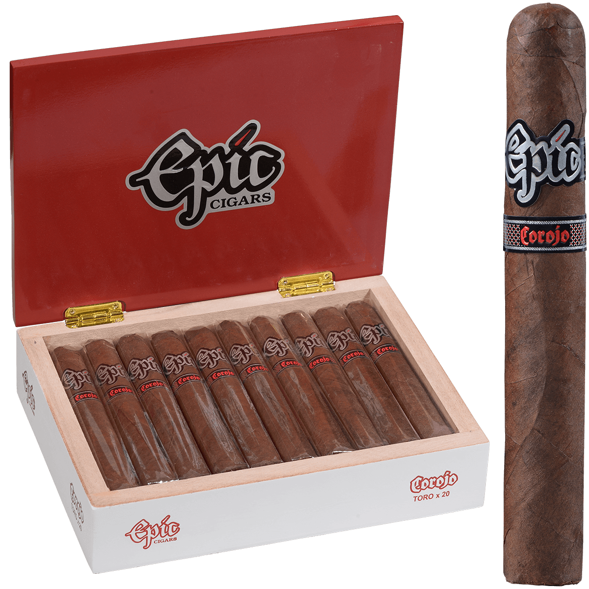 Epic Cigars Corojo Toro 20 Ct. Box 6.00X54