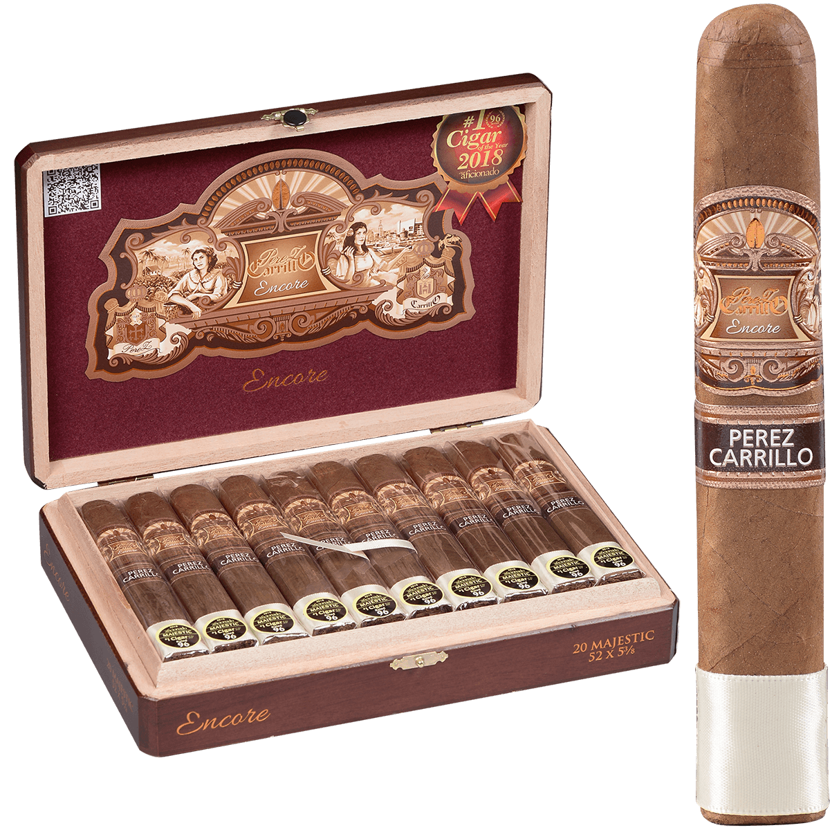 Ep Carrillo Encore Majestic 20 Ct. Box 5.75X52