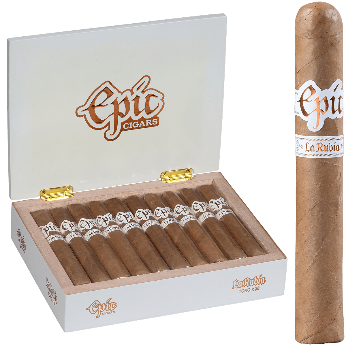 Epic Cigars La Rubia Toro 20 Ct. Box 6.00X54