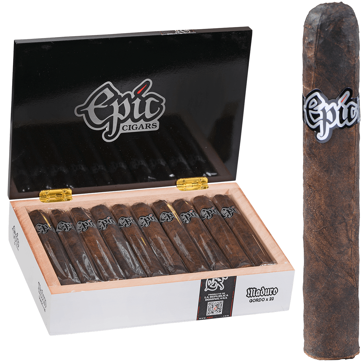 Epic Cigars Maduro Gordo 20 Ct. Box 6.00X60