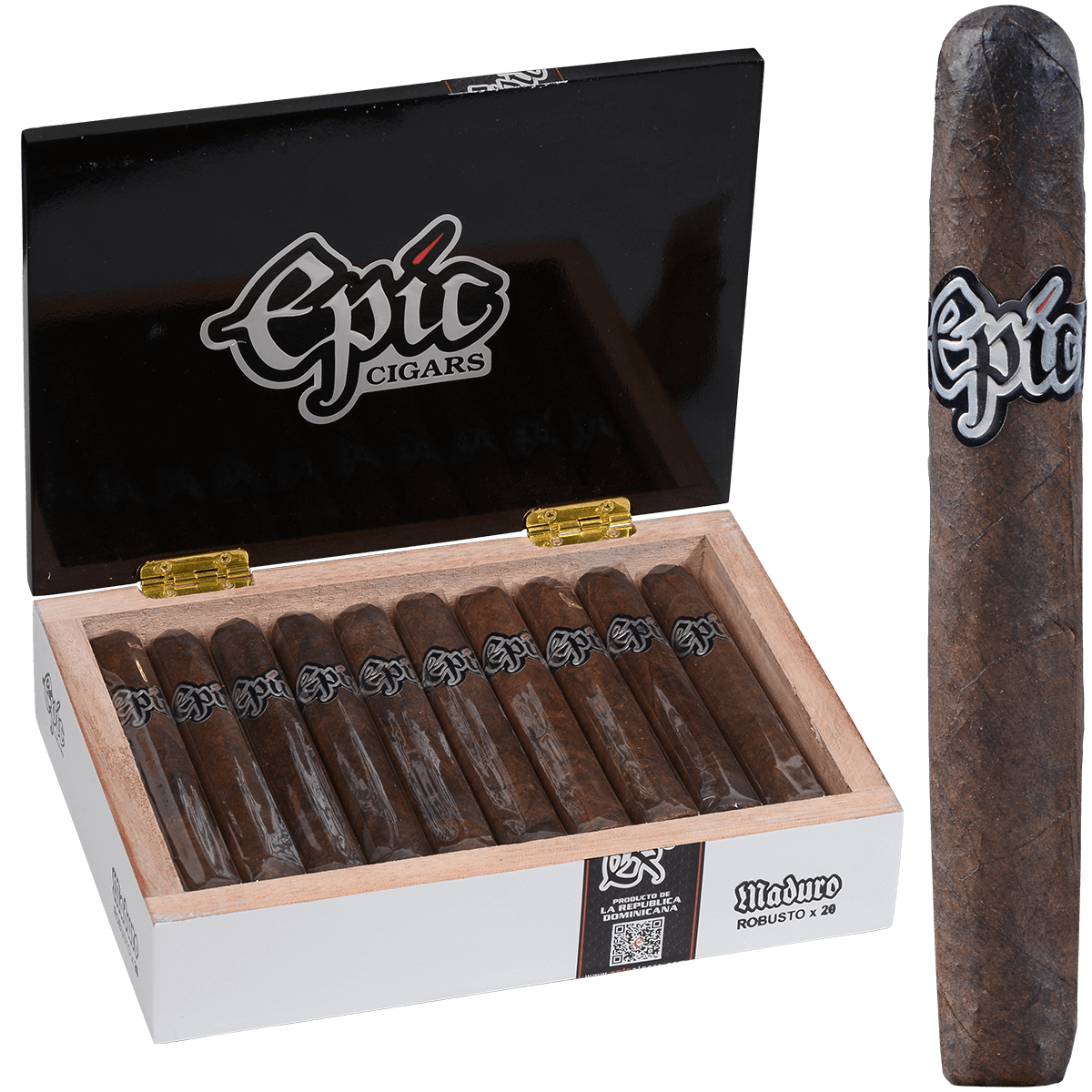 Epic Cigars Maduro Robusto 20 Ct. Box 5.50X52