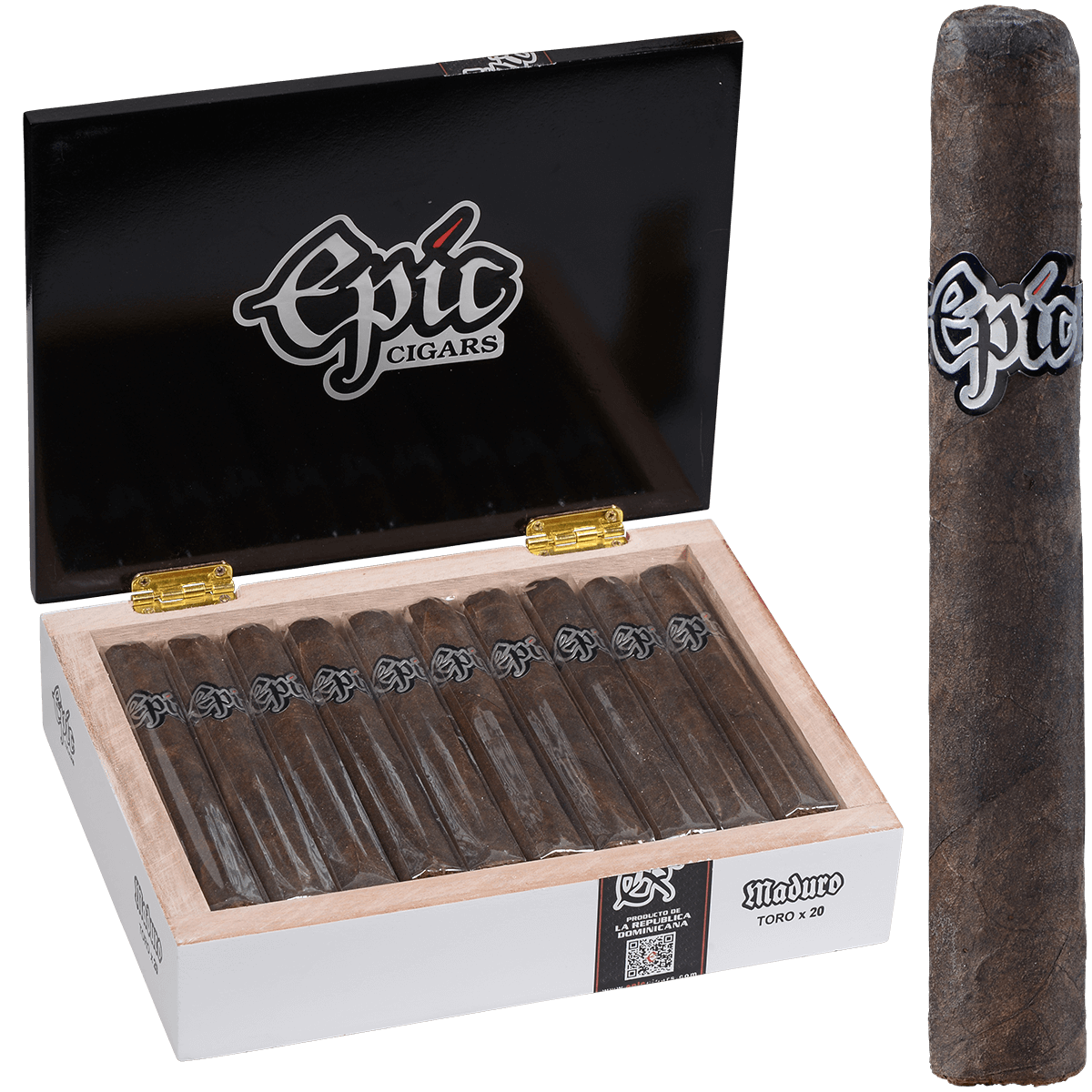 Epic Cigars Maduro Toro 20 Ct. Box 6.00X54