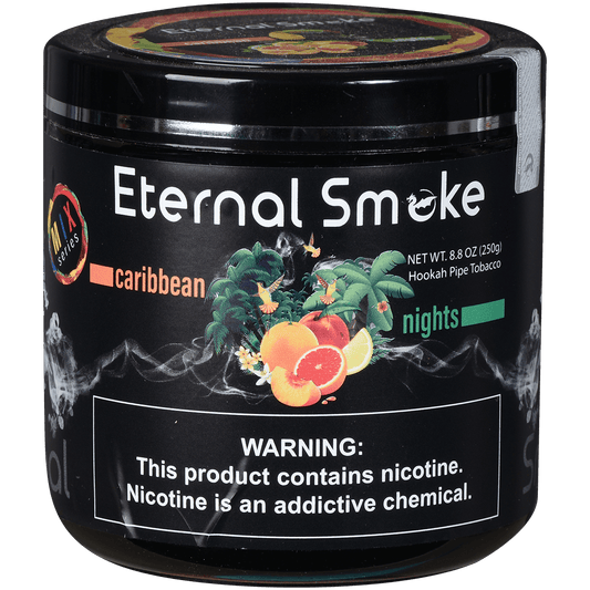 Eternal Smoke Hookah Tobacco Caribbean Nights 250 Gram Jar