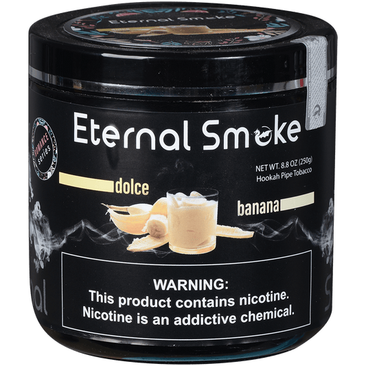 Eternal Smoke Hookah Tobacco Dolce Banana 250 Gram Jar